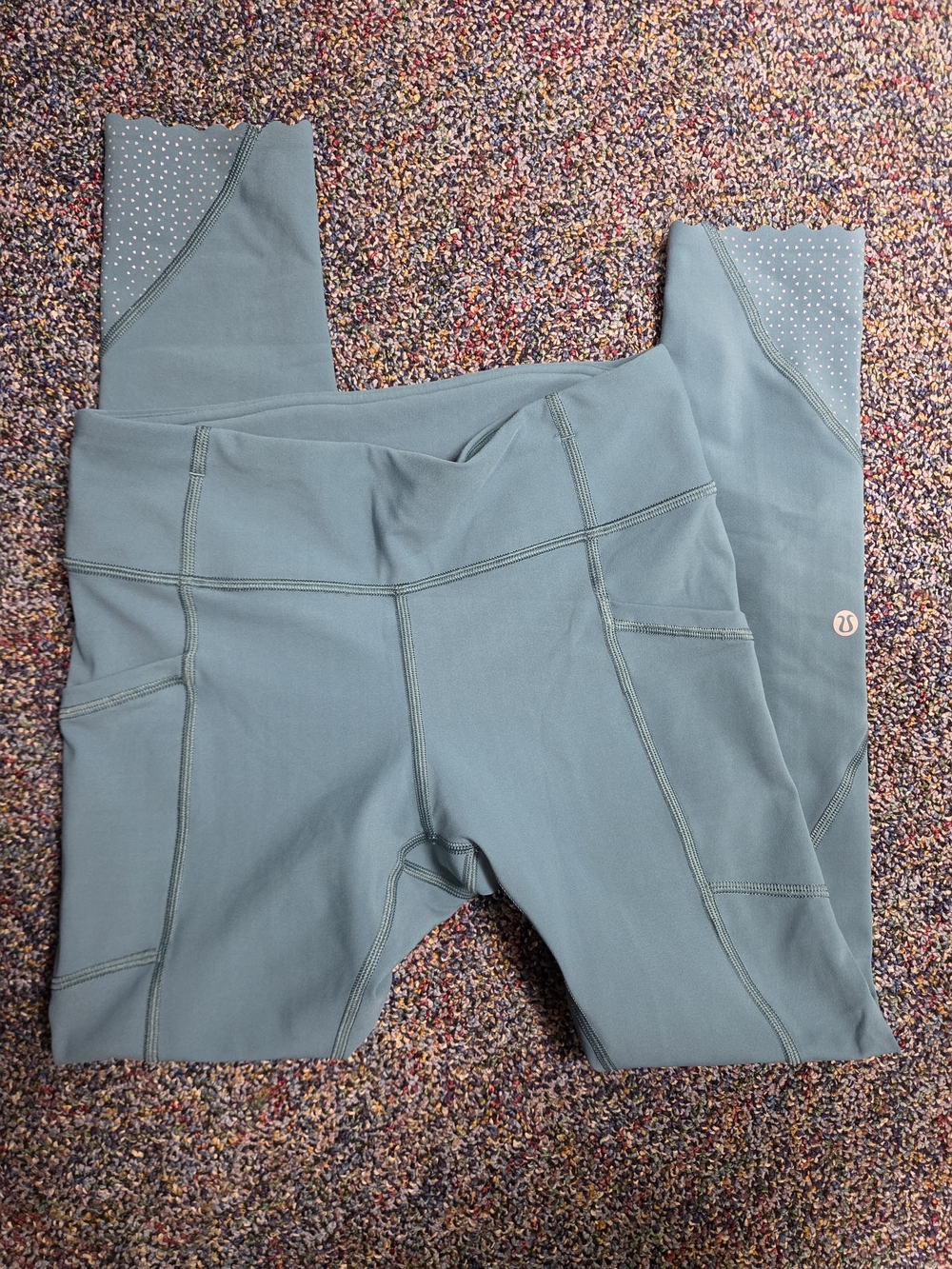 lululemon athletica Slate Blue High-Rise Leggings with Dot Ankle